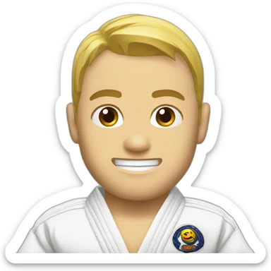 bjj white belt sticker