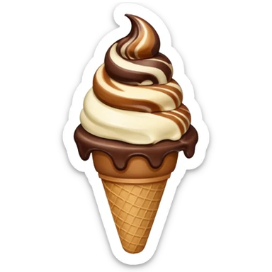 Ice cream chocolate  sticker
