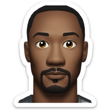 Anthony Mackie serious sticker