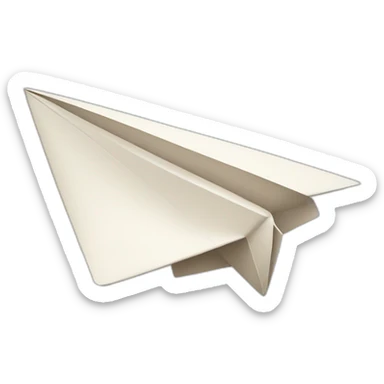cute paper airplane sticker