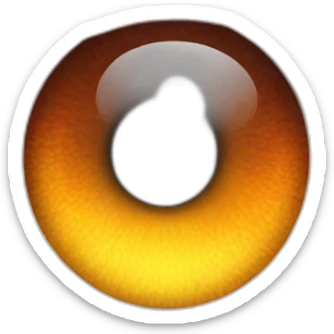 Eye with flame in the iris sticker