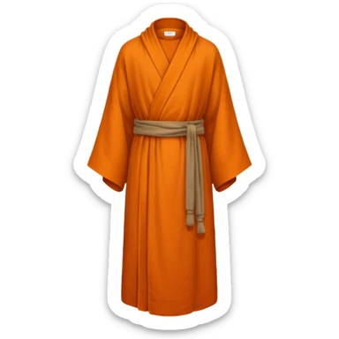 Monk Robe – Simple orange-brown robe draped loosely. sticker