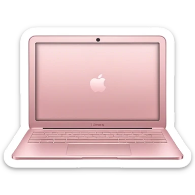 Light pink laptop  sticker