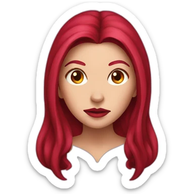 scarlet witch head sticker