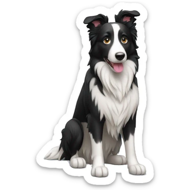 Un border collie  sticker