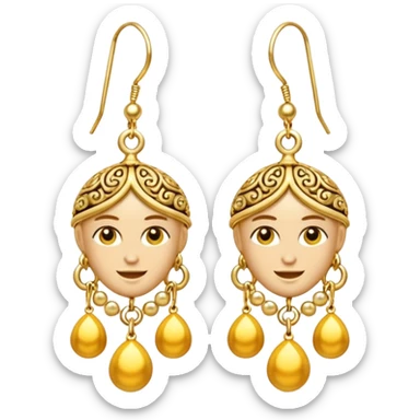 Earrings emoji sticker