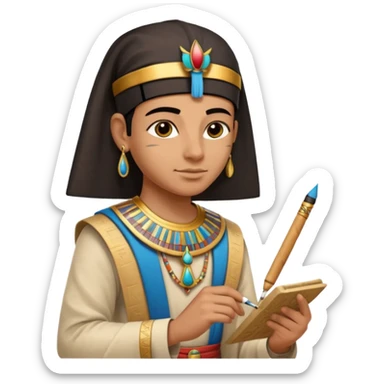 escriba egipcio sticker
