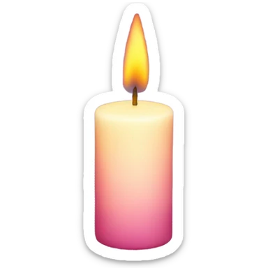 aesthetic candle sticker