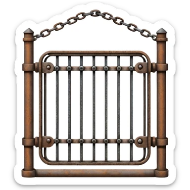 Chain gate sticker