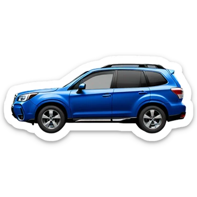 Blue Subaru Forester sticker