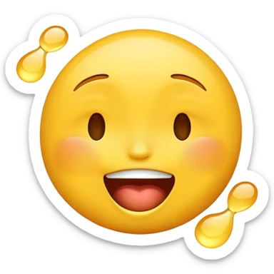 emoji face transitioning between laughing and crying emotions sticker