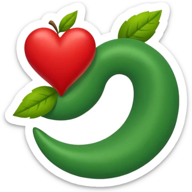 Tag vermelha com uma flecha pra cima verde do lado sticker