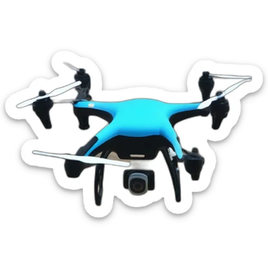 Quad copter in Israel In Petah Tikva city sticker