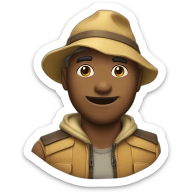 caca i bois  sticker