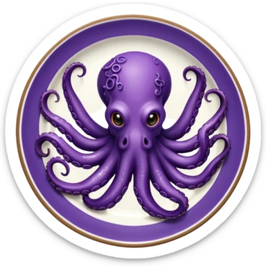 cooked octopus sticker