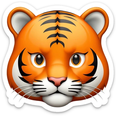 tiger face with LOL speech bubble for Twitch emote sticker