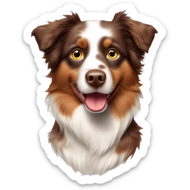 mini australian shepherd red merle sticker