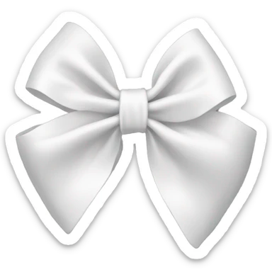 white bow sticker