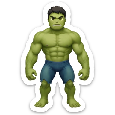 Hulk with full body sticker