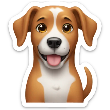 Dog doing an OK sign sticker