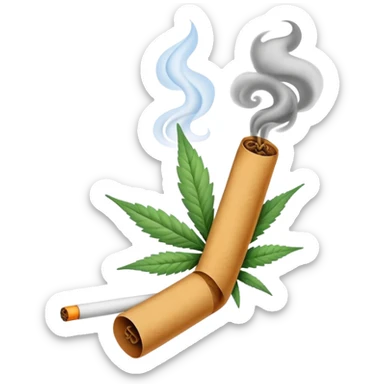 marihuana joint sticker