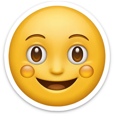 create a realistic emoji showing something showing real time dara sticker