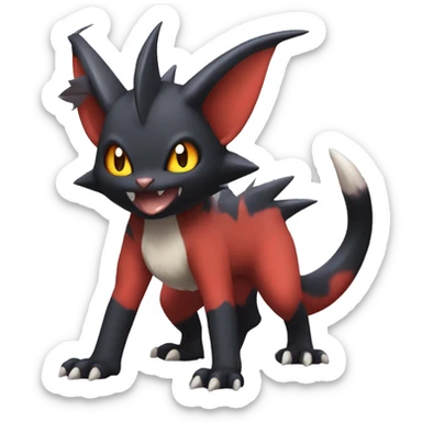 Noivern-Litten-Zorua full body sticker