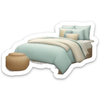 Cute coastal bedroom aesthetic  sticker