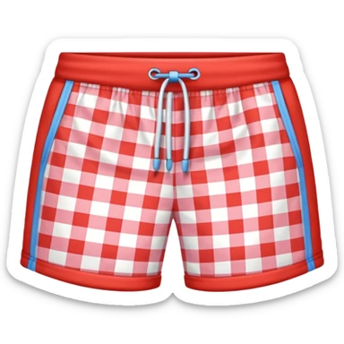 gingham shorts sticker