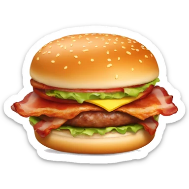 Bacon burger sticker