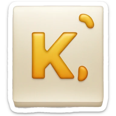 Letter K K and M sticker