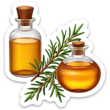 rosemary hair oil sticker