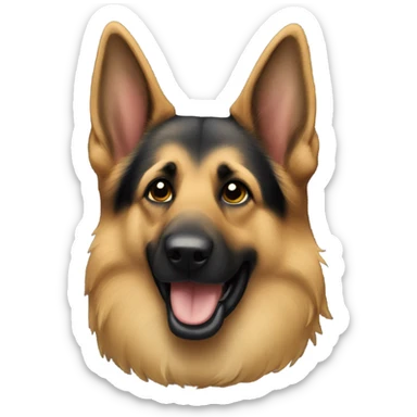 German shepherd tail end sticker