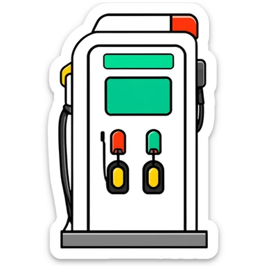 gas station pump sticker