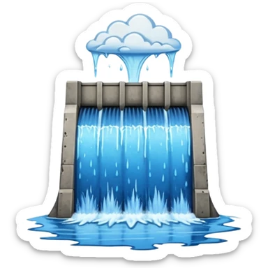 water dam sticker