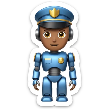 robot cop sticker
