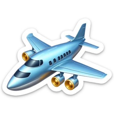 travel by plane sticker