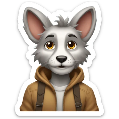 Anthropomorphic Furry Animal Fursona sticker