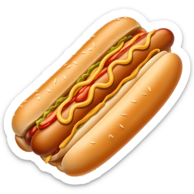 hotdog frites sticker