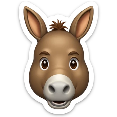 retarded donkey  sticker