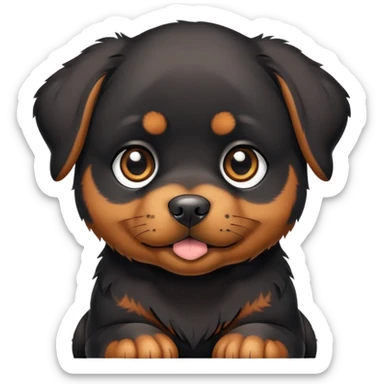 Cute Rottweiler puppy  sticker