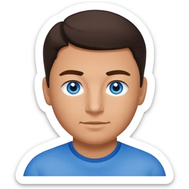 Craig Kelly with blue eyes sticker