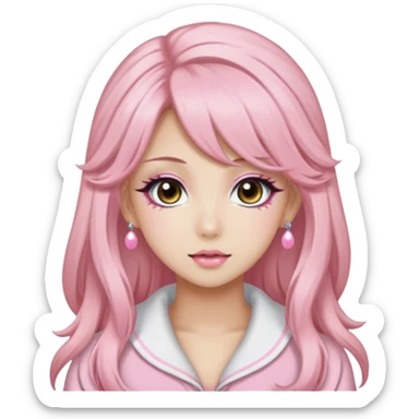 Light Pink Hime Gyaru Girl sticker