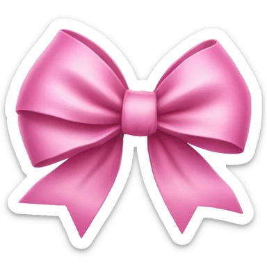 Pink bow  sticker