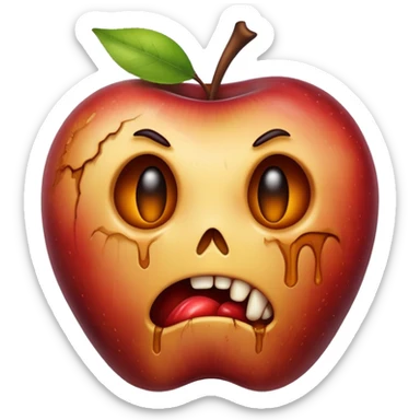 Rotten apple  sticker