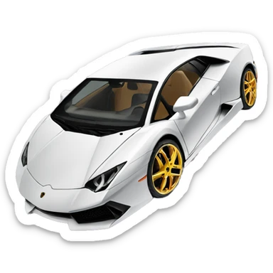 Lamborghini with 20 inch rims  sticker