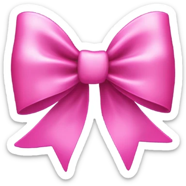 A pink bow  sticker