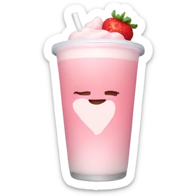 Strawberry milk love sticker