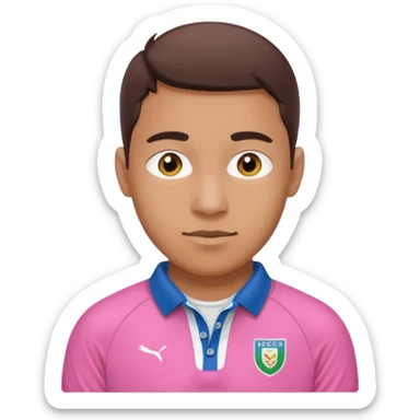 Rugby Fashion pink sticker