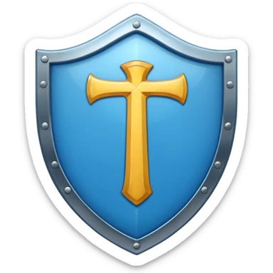 shield with a blue I on it sticker